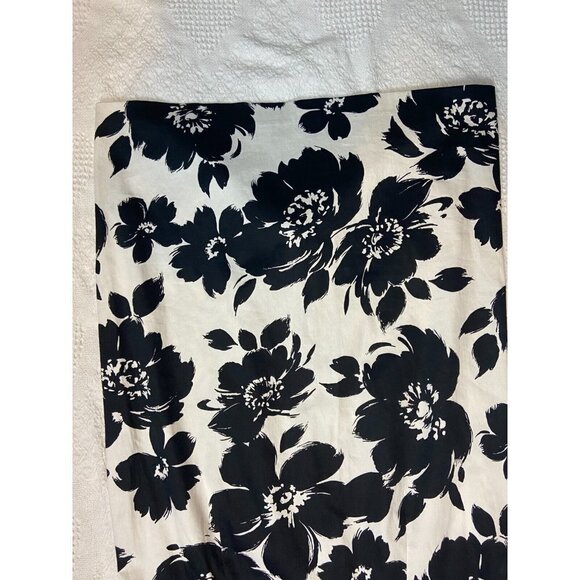 Jolibel Petite Women's Black Floral Print Sleeveless Shift Cotton Dress … - Picture 5 of 11